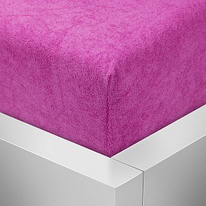 Froté prostěradlo 90x200 Premium - Růžová