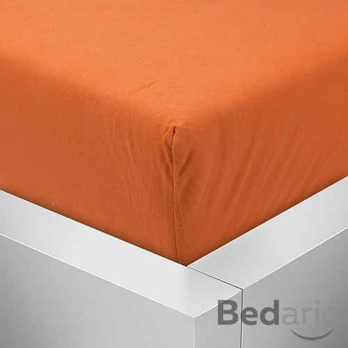 Jersey prostěradlo 90x200 Premium - Oranžová