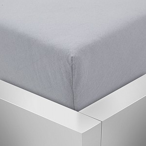 Jersey prostěradlo 90x200 Premium - Světle šedá
