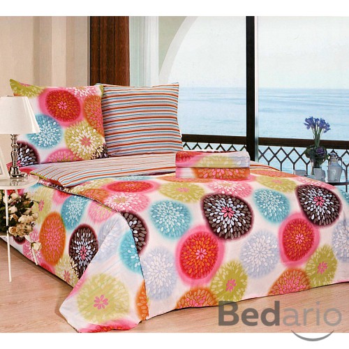 Sada bavlněného povlečení na 2 lůžka 140x200 70x90 Vzor 19