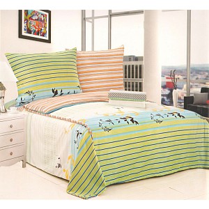 Sada bavlněného povlečení na 2 lůžka 140x200 70x90 Vzor 2