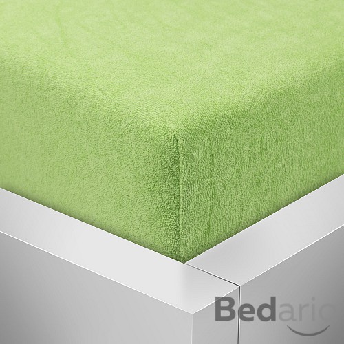 Froté prostěradlo 160x200 Premium - Světle zelená