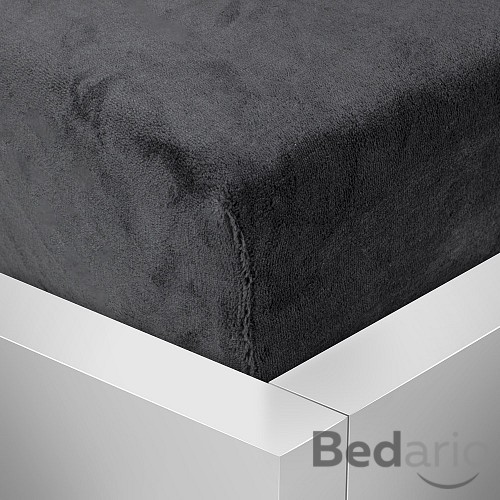 Mikroplyšové prostěradlo 90x200 Elegance - Černá