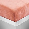 Mikroplyšové prostěradlo 90x200 Elegance - Lososová