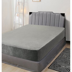 Mikroplyšové prostěradlo 90x200 Elegance - Šedá