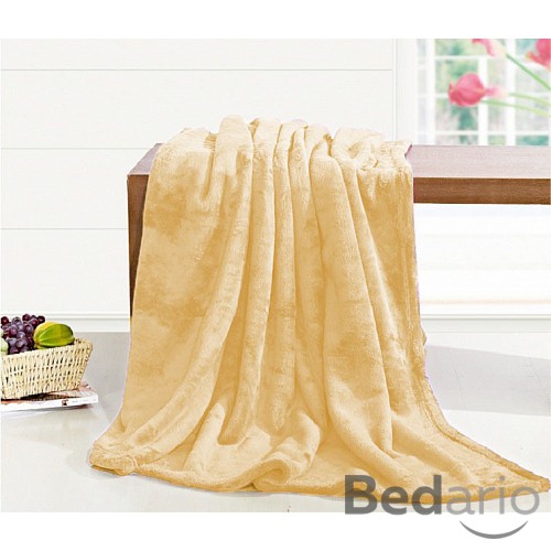 Deka mikroflanel 150x200 - Světlá meruňka