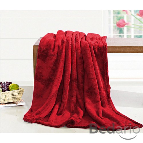 Deka mikroflanel 230x200 - Červená