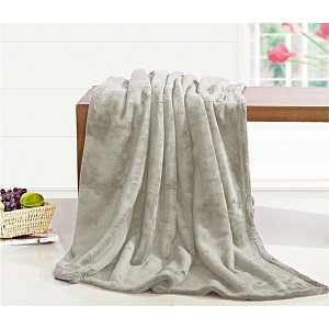 Deka mikroflanel 230x200 - Světle šedá