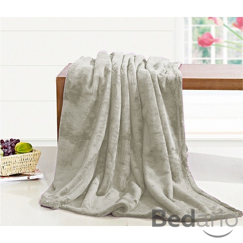 Deka mikroflanel 230x200 - Světle šedá