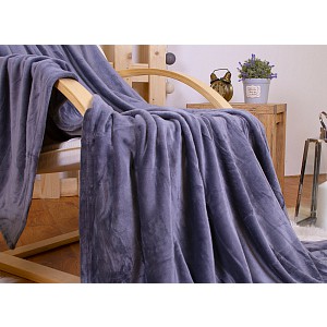 Mikroflanelová deka Premium 230x200 Tmavě šedá