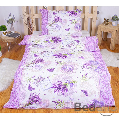 Bavlněné povlečení LEVANDULE 140x200+70x90