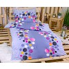 Krepové povlečení puntíky barevné 140x220+70x90