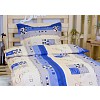 Krepové povlečení tetris modrý 140x220 70x90