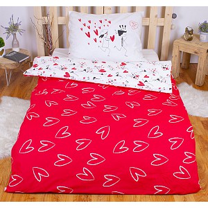 Bavlněné povlečení 140x200+70x90 Love