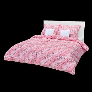 Bavlněné povlečení jabloň růžová 140x200+70x90