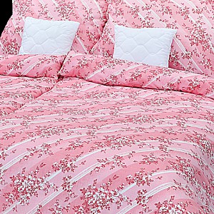 Bavlněné povlečení jabloň růžová 140x200+70x90