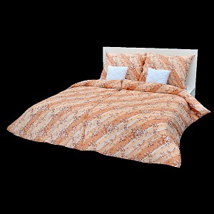 Bavlněné povlečení jabloň béžová 140x200+70x90