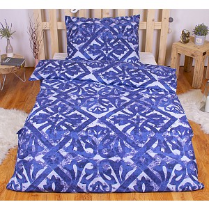 Bavlněné povlečení PORTO modré 140x200+70x90