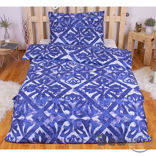 Bavlněné povlečení PORTO modré 140x200+70x90