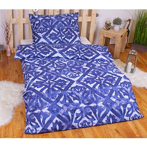 Bavlněné povlečení PORTO modré 140x200+70x90