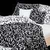 Krepové povlečení ornament černo-bílý 140x200+70x90