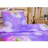Krepové povlečení pampeliška fialová 140x200+70x90