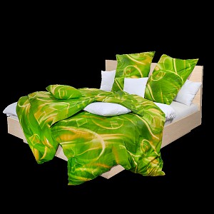 Bavlněné povlečení duha zelená 140x200 70x90