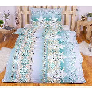 Bavlněné povlečení Persie zelená 140x200+70x90
