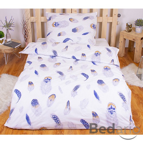 Bavlněné povlečení peříčka 140x200+70x90