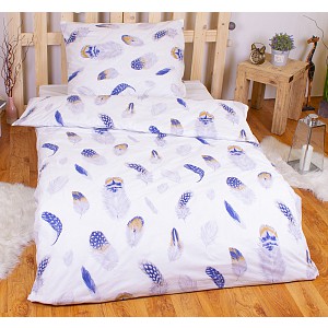 Bavlněné povlečení peříčka 140x200+70x90