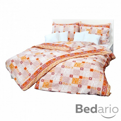 Bavlněné povlečení pečvork hnědý 140x200+70x90