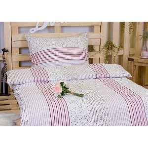 Bavlněné povlečení bílé pohlazení 140x200+70x90