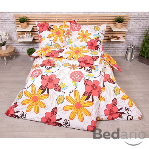 Zvýhodněná sada bavlněného povlečení Exclusive na dvě lůžka 140x200+70x90 Fleur