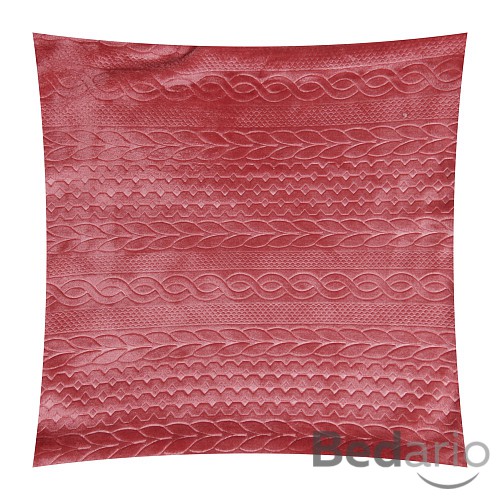 Povlak na polštářek mikroflanel se vzorem 40x40 - Růžový