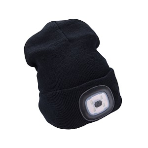 Čepice s čelovým světlem Extol LIGHT - Černá