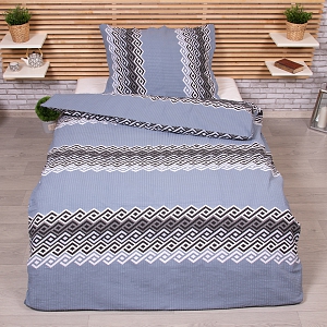 Krepové povlečení Deluxe 140x200+70x90 Blue crossing