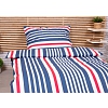 Luxusní RANFORCE Bavlněné povlečení 140x200+70x90 Pruhy modré