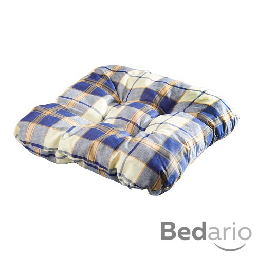 Sedák s provázky 40x40 Modrá kostka