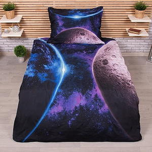 3D povlečení 140x200+70x90 Planety