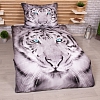 3D povlečení 140x200+70x90 Modrooký tygr