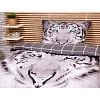 3D povlečení 140x200+70x90 Modrooký tygr
