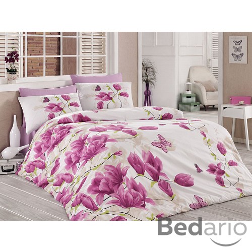 Bavlněné povlečení Deluxe 140x200+70x90 Magnólie elegant