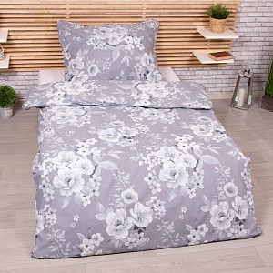 Bavlněné povlečení 140x200+70x90 Belle grey