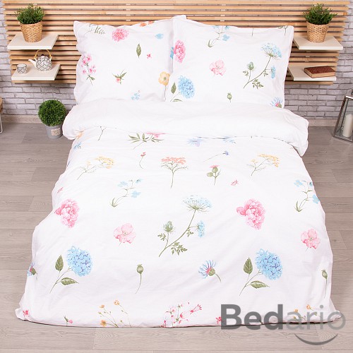 Povlečení bavlněný satén HIP DeLuxe 160x220+2x70x80 Fleur