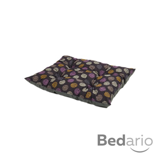 Multifunkční polštář velikost M 55x70 - Fialová kolečka/Šedý