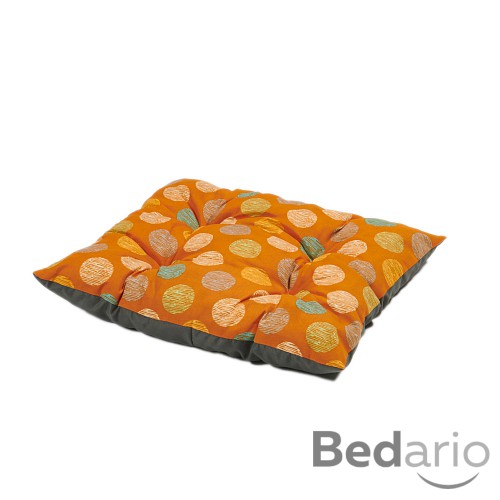 Multifunkční polštář velikost L 100x70 - Oranžová kolečka/Šedý