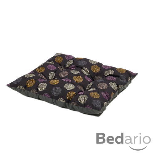 Multifunkční polštář velikost L 100x70 - Fialová kolečka/Šedý