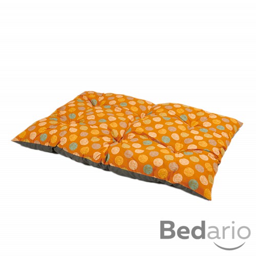 Multifunkční polštář velikost XL 120x80 - Oranžová kolečka/Šedý