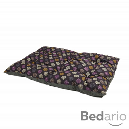 Multifunkční polštář velikost XL 120x80 - Fialová kolečka/Šedý