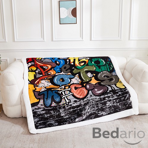 Deka beránek 150x200 - Superior - Graffiti